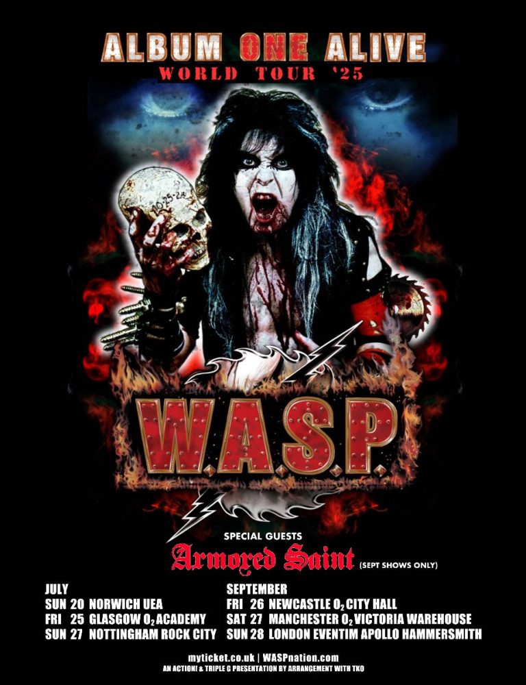 W.A.S.P. RETURN TO THE STAGE CELEBRATING DEBUT ALBUM!